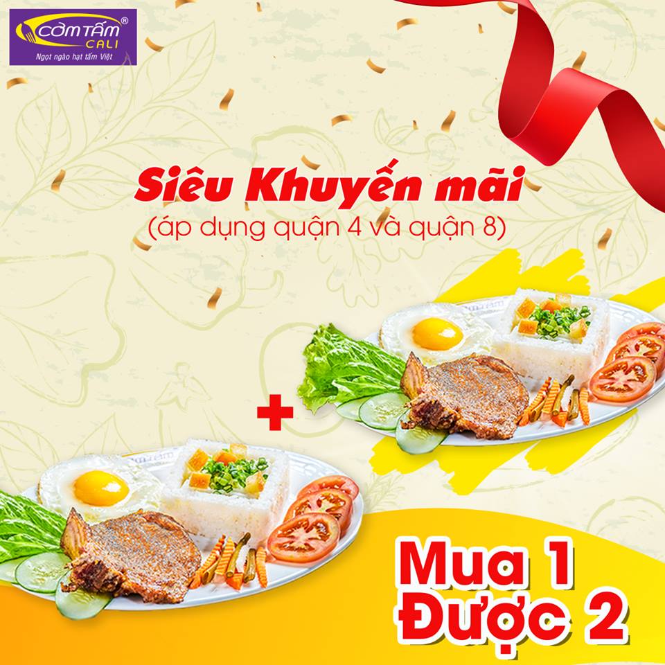  MUA 1 ĐƯỢC 2 NGAY CÙNG CƠM TẤM CALI! 🎉🎉